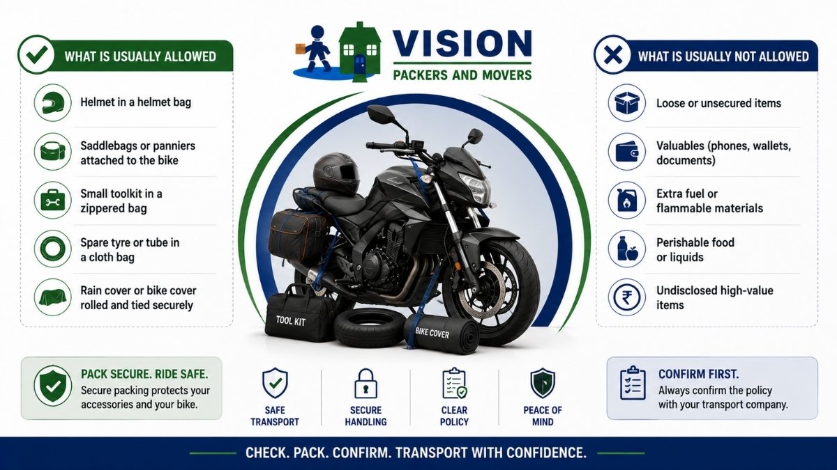 Can You Send Bike Accessories Along With Bike Transport