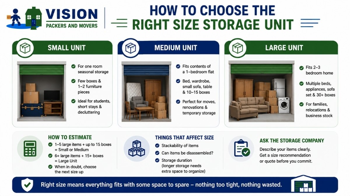 How to Choose the Right Size Storage Unit