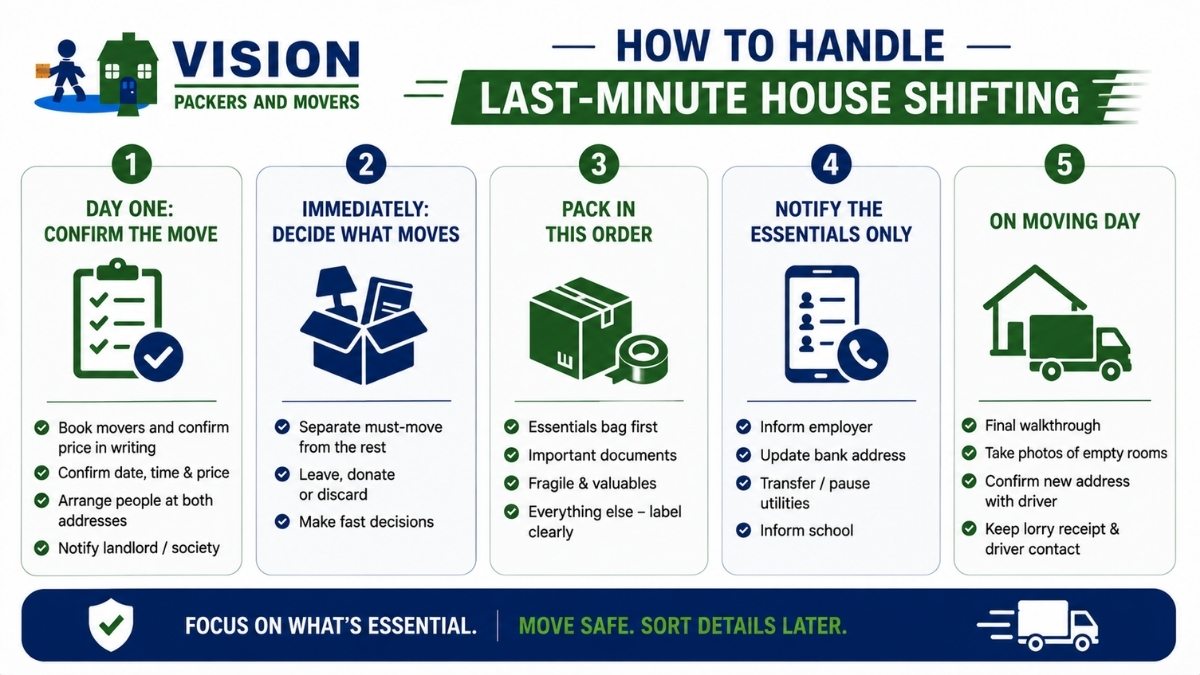 How to Handle Last-Minute House Shifting