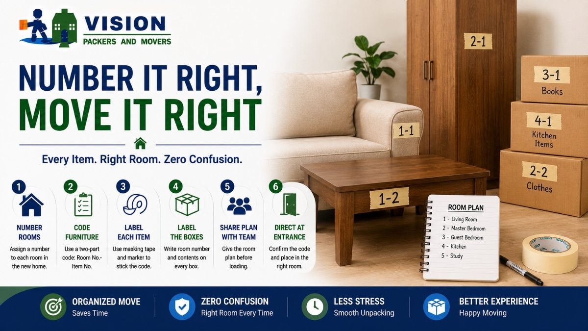 How to Number and Label Furniture for an Organised Move