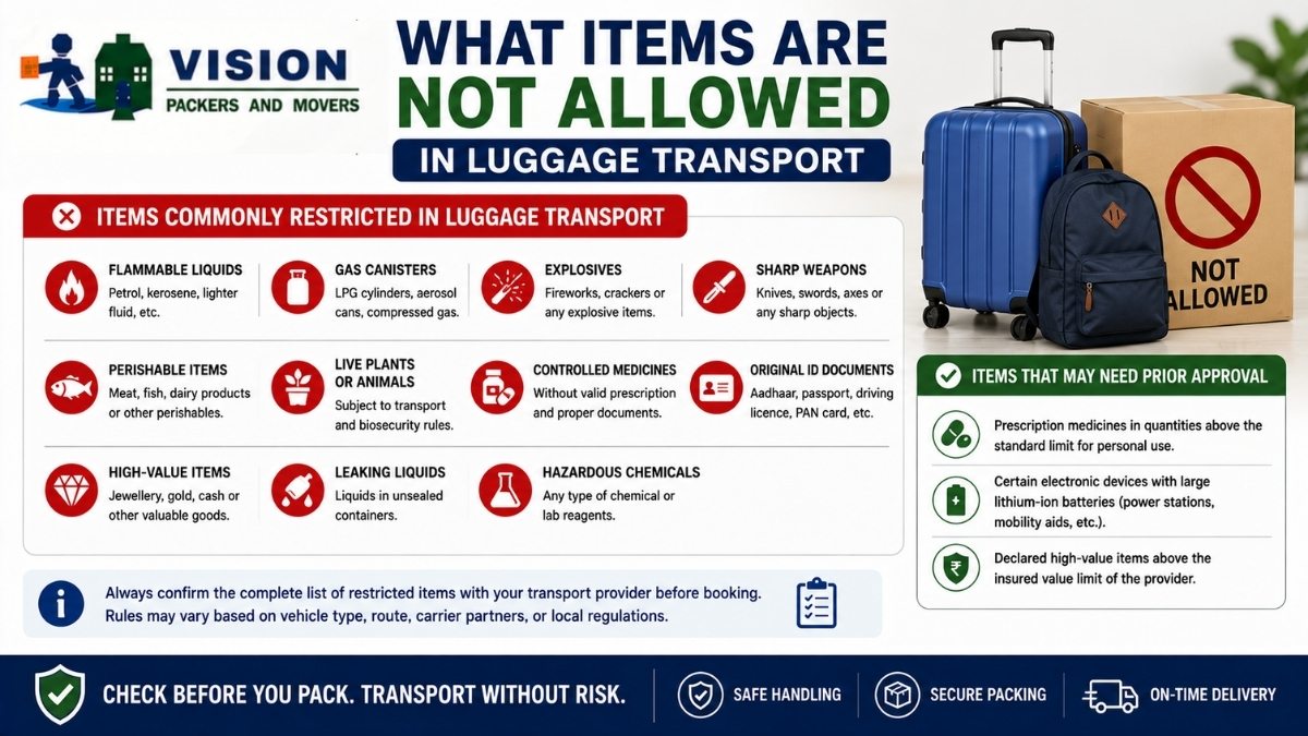 What Items Are Not Allowed in Luggage Transport
